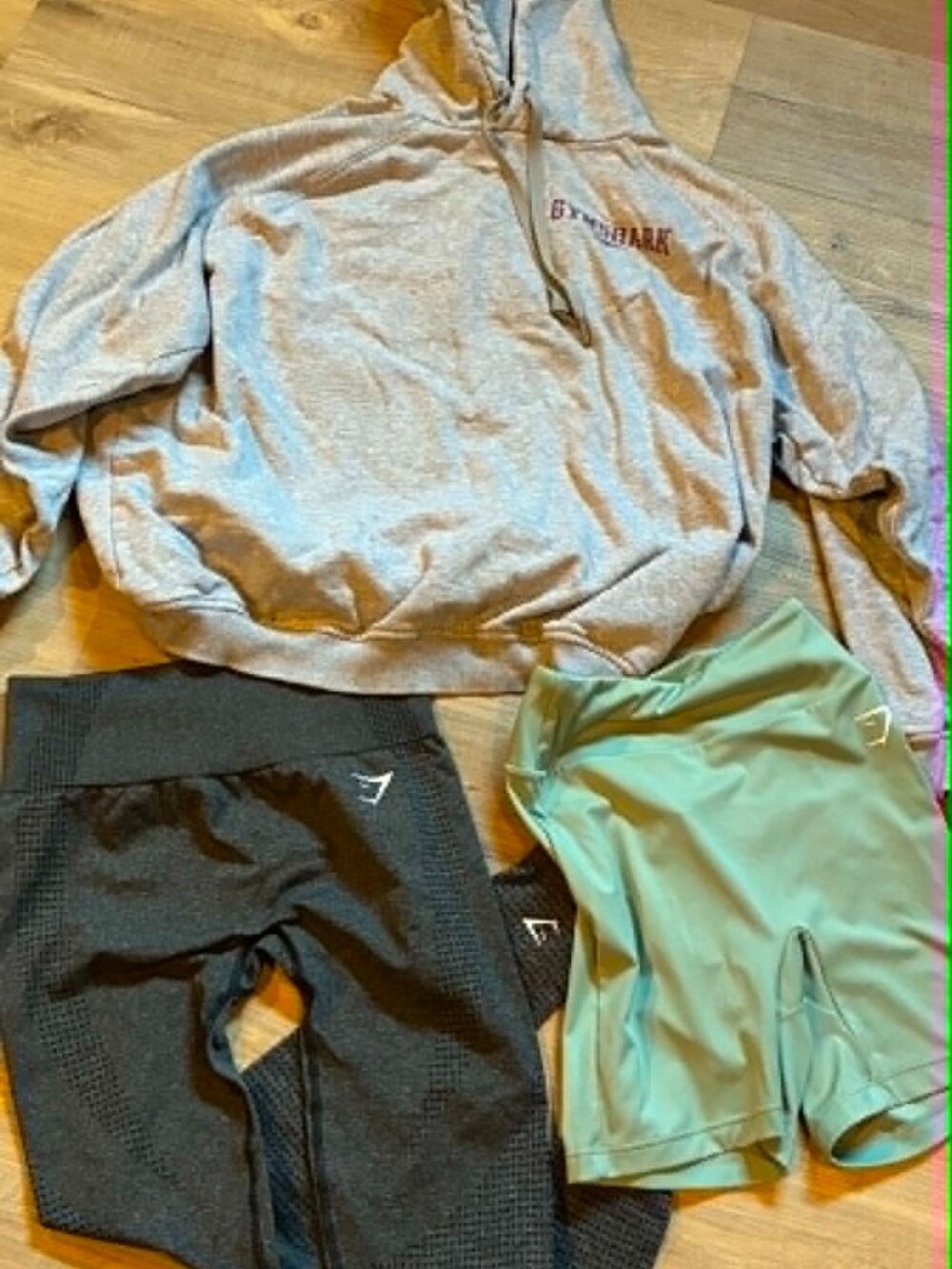 Gymshark women's bundle SMALL Hoodie, shorts, leggings pre owned